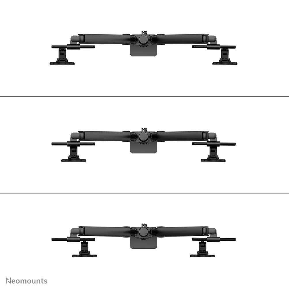 Neomounts DS65S-950BL2 Monitor arm 24-34" - gas spring - Topfix - multi-adjustable - 180°-stop